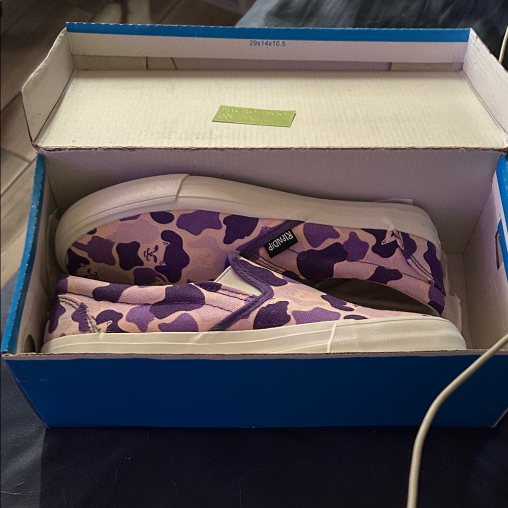 Ripndip Purple and Pink Camo Slip-Ons